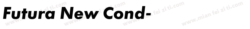 Futura New Cond字体转换